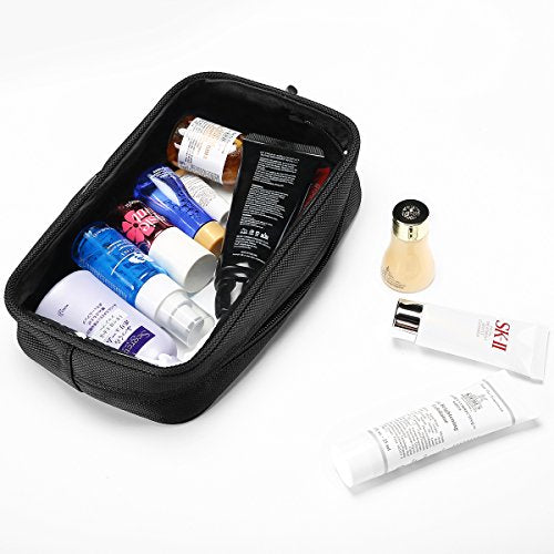 TSA Approved Travel Toiletry Bag Pouch, Matte Clear Travel Organizer Airport Carry-On Checkpoint Airline Compliant Storage Bag -1 Pack, Black - view 6