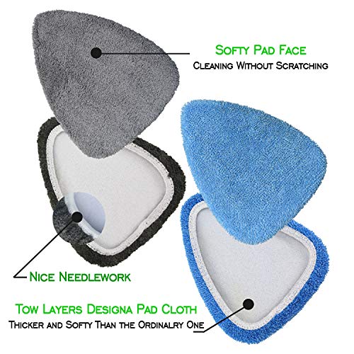 Windshield Cleaner Tool Car Window Cleaning Wand Glass Microfiber Brush Bigger Pad Thicker Softy Cloth, with Towel Spray Bottle Cloth Bag Kit TTL 6Pcs - view 3