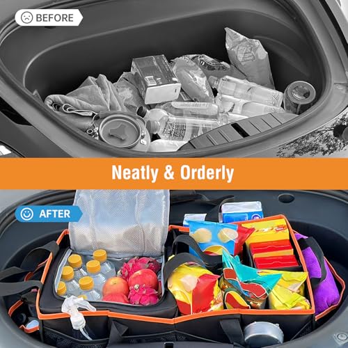 Car Front Trunk Organizer with Cooler Bag for Tesla Model Y Model 3 - view 6