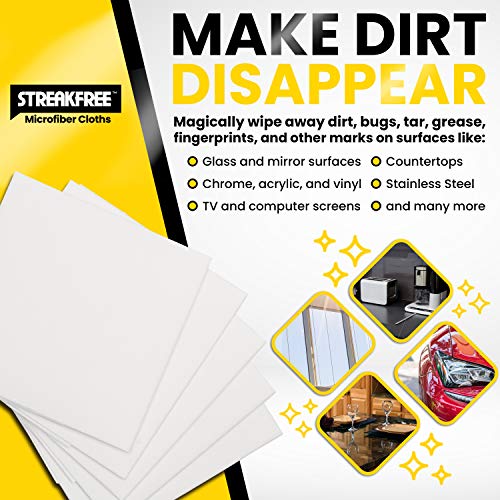 Microfiber Glass Cleaning Cloths – 5 Pack 16x16 Lint Free Window & Mirror Cloths – Just Add Water, No Chemicals, Streak-Free Shine - view 5