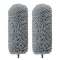2X Replacement Heads for Microfiber Feather Duster, Grey