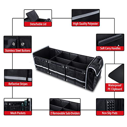 Waterproof Car Trunk Organizer with Cooler Bag - view 5