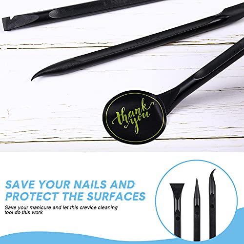 9 Pcs Cleaning Scraper Tool Detailing Picks Non Scratch, Black - view 6