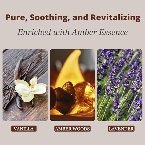 Car Air Freshener - Wood Air Freshener - Car Odor Eliminator for Visor Clip- Natural Scent Starter Kit, Vehicle Scent Diffuser for Cabin, Truck & SUV (Amber) - view 3