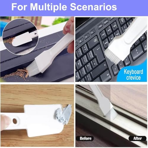 Deep Clean Brush Set Crevice Cleaning Brush Window Groove Cleaner Tools Kit for Small Spaces, Sliding Door, Shutter, Air Conditioner, Bathroom/Shower, Blinds, Vents - view 4