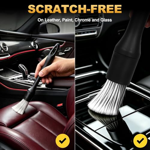 4PCS Car Detailing Brush Set for Cleaning Interior or Exterior - view 3