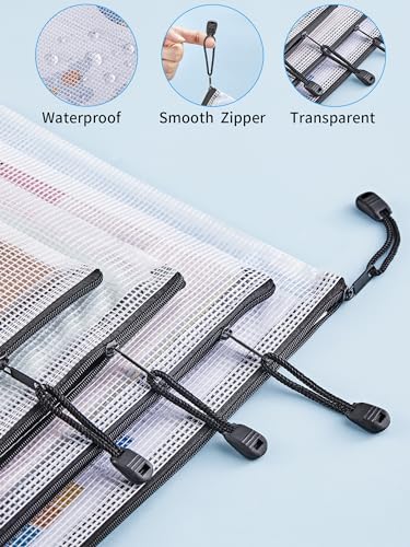 18 Pcs Mesh Zipper Pouch Bags, Multi-use Zipper Pouches, 8 Sizes - view 4