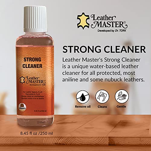 Strong Leather Care Bundle - 250 ml Exceptional Leather Care Stain Remover, Protector and Polish Kit. Made to Clean Leather Accessories, Auto Detailing, Furniture, Handbags and Shoes - view 4