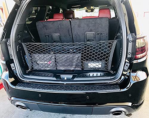 Envelope Style Trunk Mesh Cargo Net - Dodge Durango SXT GT R/T SRT 1998 - 2025 Car Accessories - Premium Trunk Organizers and Storage - Cargo Net For Truck - Best Carrier Organizer for Dodge Durango. - view 2