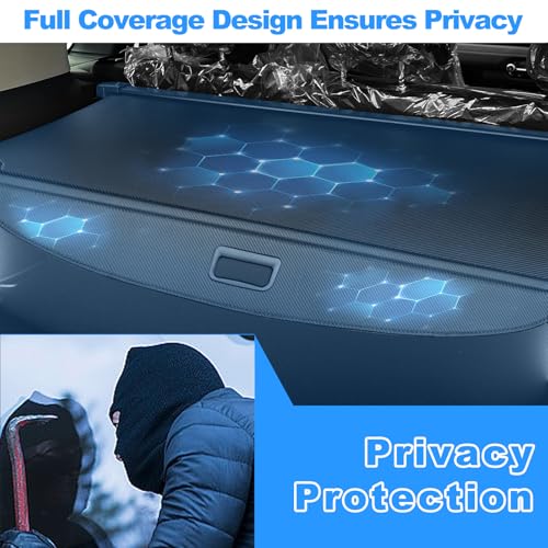 Retractable Cargo Cover for Hyundai Tucson 2026-2022, Carbon Fiber - view 4