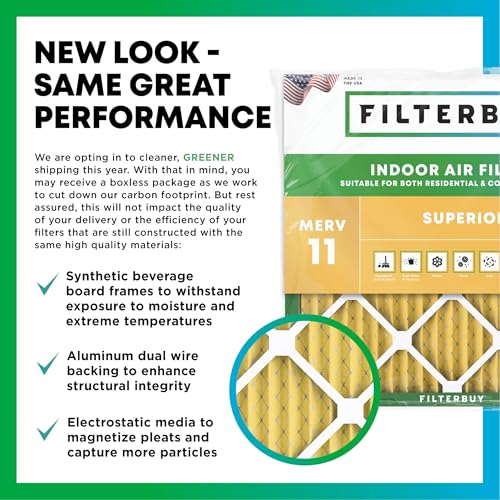 22x24x1 Air Filter MERV 11 Pet & Allergy Defense (6-Pack) - view 3