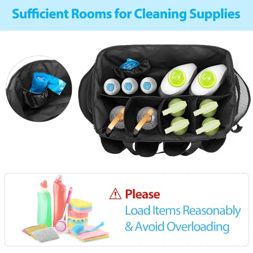 Extra-Large Cleaning Caddy with Handles & Multi Pockets - view 2