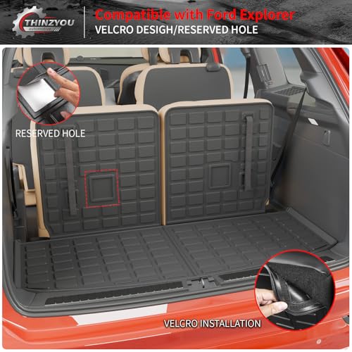 Cargo Mat with 3rd Row Backrest Mat for 2020-2027 Ford Explorer - view 3