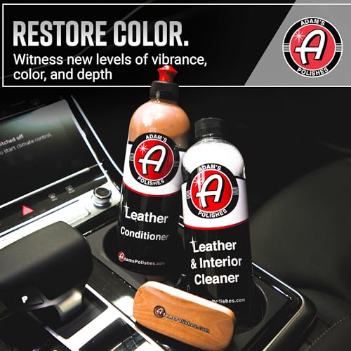 Leather Care Kit - Leather Cleaner & Conditioner Car Cleaning Supplies | UV Protection for Interior Accessories Steering Wheel Seat Dash Vinyl Shoe Polish Jacket - view 6