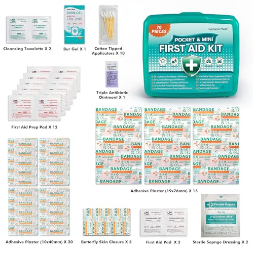 Small First Aid Kit - Compact Hard Shell Emergency Medical Kit - view 2