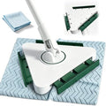 Snap Grip Mini Clamp Triangular Dust Mop, One-Click Cloth Change