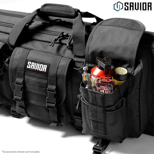 American Classic Tactical Double Long Gun Bag Pistol Transportation Case w/Backpack Strap, in 32" 36" 42" 46" 51" 55" - view 4