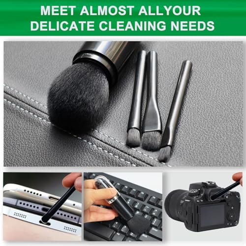 4 Pack Exquisite Duster Brush Kit, Small Dust Brushes, Feather Duster, Soft Fibers, Efficient Dust Removal, Cleaning Tool Perfect for Digital Devices, Keyboards, Car Interior, Craft, Mobile Phone - view 7
