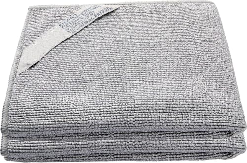 2 x NΘrwex Enviro Cloth, Glass Cloth, Cleaning Cloth, Streaks Schatches Free (Grey 2 Pack)
