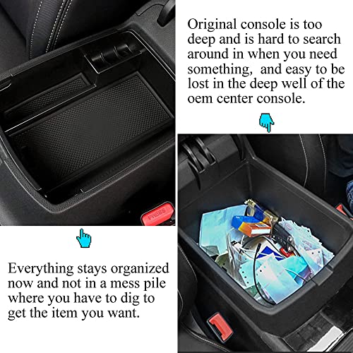 Center Console Tray Storage Box Compatible with Kia Sportage 2017 2018 2019 2020 2021 2022 ABS Tray Insert Organizer Glove Pallet - view 4