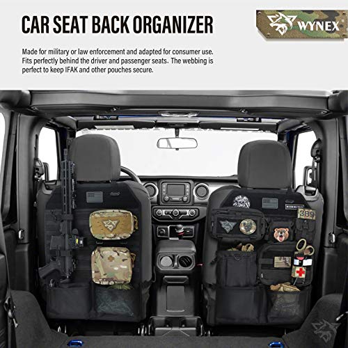 Molle Seat Back Car Organizer Fit Most Car F150 Jeeps Pickups Trucks - view 3