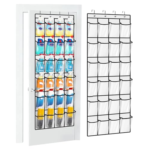 Clear Cleaning Supplies Organizer,Cleaning Products 24 Large Pockets