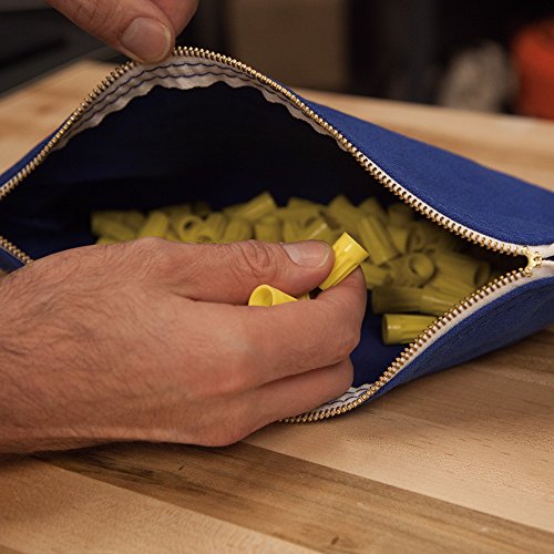5140 Canvas Zipper Bag, Tool Pouch, Bank Deposit Utility Bag, 12.5 x 7-Inch, Olive/Orange/Blue/Yellow 4-Pack - view 6