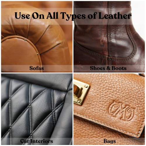 Premium Beeswax Leather Conditioner & Balm – Hand-Poured Natural Restorer for Boots, Bags, Jackets, Furniture, Car Seats & More – Cleans, Conditions & Protects – 1.0 Fl Oz - view 4