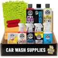 HOL123 Car Cleaning Kit for Interior & Exterior, 14 Items Including (7) 16 oz Chemicals