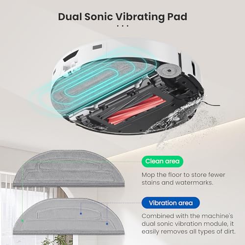 12 Pack Mop Pads Refills for Roborock S8 MaxV/S8 Max Ultra Robot Vacuum - view 3