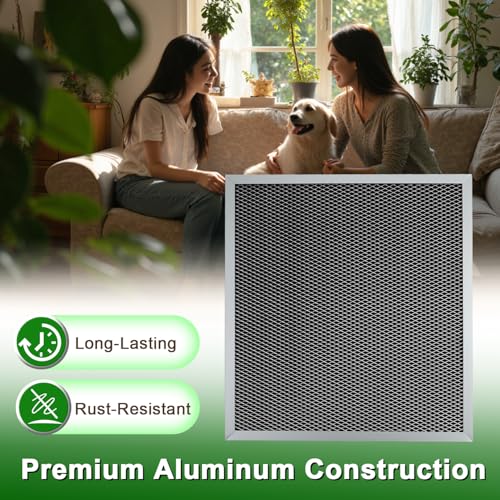 2-Pack Air Exchanger Filter 12-7/8 x 11-3/4 x 3/4 Inches Compatible with Broan ERV100HC HRV100H Ventilation System Replace#: SV03096 - view 3
