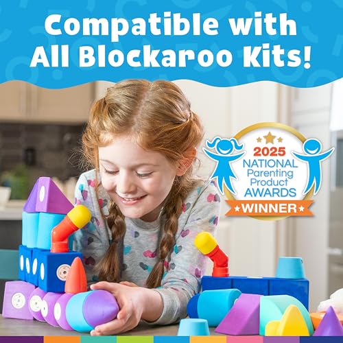 Magnetic Foam Building Blocks 50-Piece Trunk Set for Toddlers - view 4