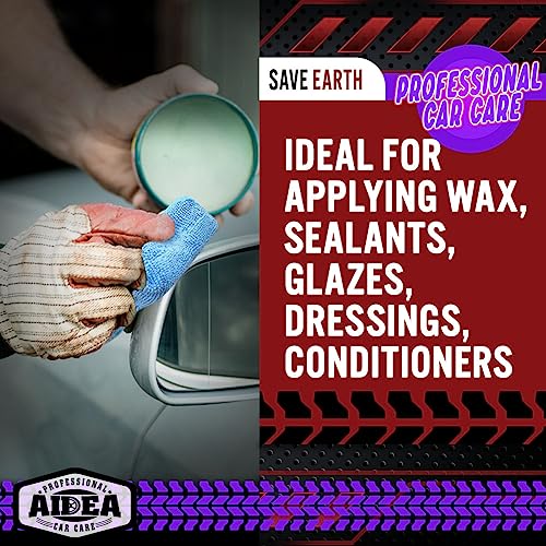 Microfiber Applicator Pads-2 Pack, Car Wash Sponge, Blue - view 2