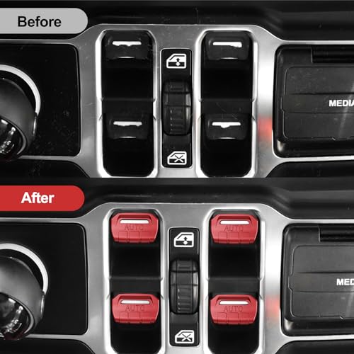 Window Switch Button Cover for Jeep Wrangler & Gladiator 2018-2026 - view 3