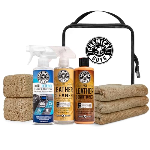 Leather Cleaning & Conditioning Kit, Cleaner, Towels & Bag - view 2