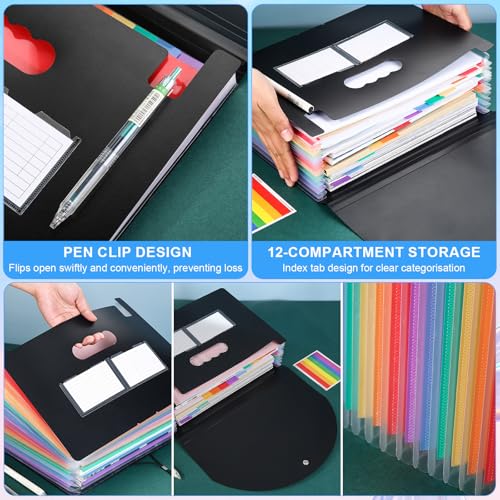25 Pocket A4 Accordion Expanding File Organizer for Bills, School & Office - view 4