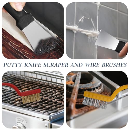 15pcs Crevice Cleaning Brush, Hard Bristle Brushes, Grout Cleaner Brush Household Cleaning Supplies, Gap Brush for Kitchen Bathroom Sink and Dead Corners - view 3