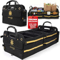 Car Trunk Organizer for SUV Large Trunk Storage with Removable Dividers, Heavy Duty Oxford Cargo Holder, Non-Slip Base, Collapsible Storage Organizer for SUV, Sedan, Truck