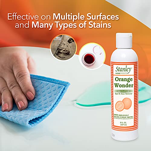 Orange Wonder Spot & Stain Remover 8 oz – For Fabric, Carpet, Upholstery & Hard Surfaces – All-Purpose Cleaner (Pack of 1) - view 4