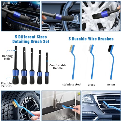 Car Detailing Kit,36pcs Car Detailing Brush Set,Car Cleaning Kit Detail Kit - view 4