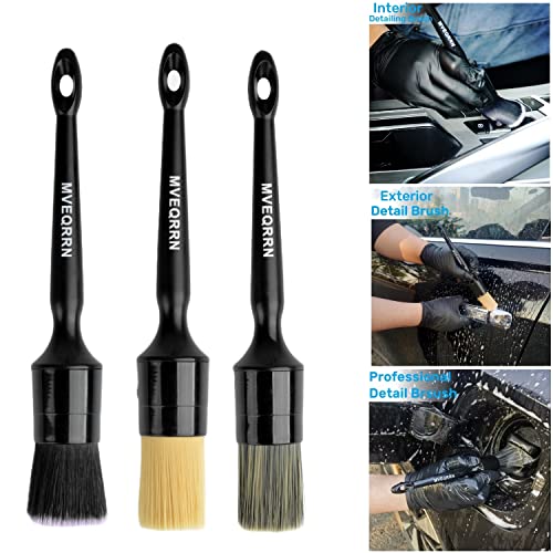 6 Pcs Car Detailing Brush Set, Boars Hair & Soft Cleaning Brushes - view 4