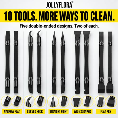 10Pcs Hard Plastic Scraper Tools with Storage Box - view 2