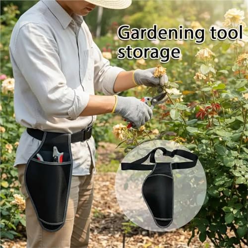 3pcs Hard Shell Electric Scissors Storage Bag - Portable Garden Tool Organizer with Large Pockets for Efficient Gardening Equipment Storage - view 4