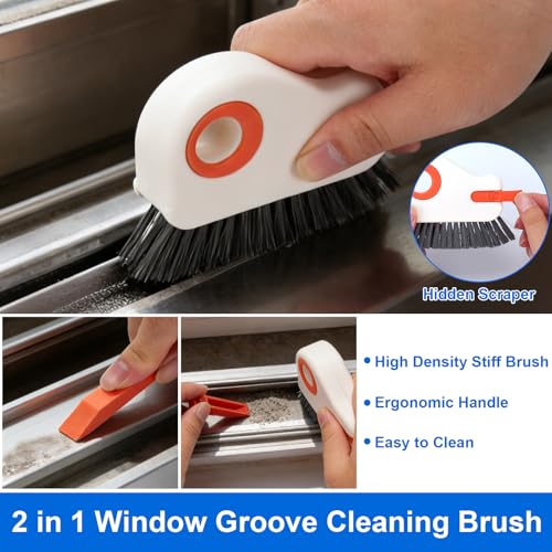 Window Track Cleaning Tools,Window Sill Cleaner Tool Kit,8 Pcs - view 4