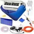 Ac Cleaning Bag with Wall Protection Cloth, 13Pcs Minisplit Cleaning Kit, Split Ac Cleaning Kit with Strong Washing Tool for Fast and Efficient Cleaning