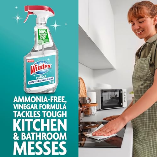 Vinegar Glass and Window Cleaner, Removes Grease and Grime, 23 oz (Pack of 3) - view 3