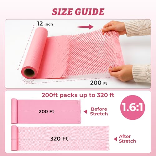 Honeycomb Packing Paper Eco-Friendly: 12" x 200' for Moving Packing - view 2