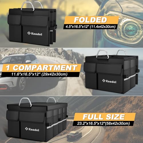 Car Trunk Organizer, Black, Unisex, Automobiles - view 3
