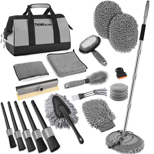 Car Wash Detailing Kit with 62'' Car Wash Mop & Detailing Brushes