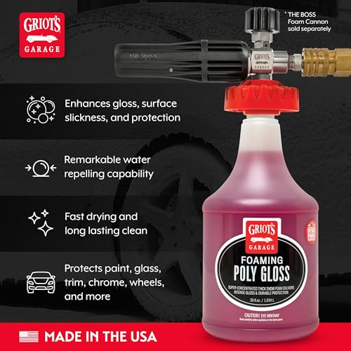 Foaming Poly Gloss for Car Cleaning and Detailing, Spray Wash & Wax, Compatible with The BOSS Foam Cannon Auto-Mix System, 35oz - view 3
